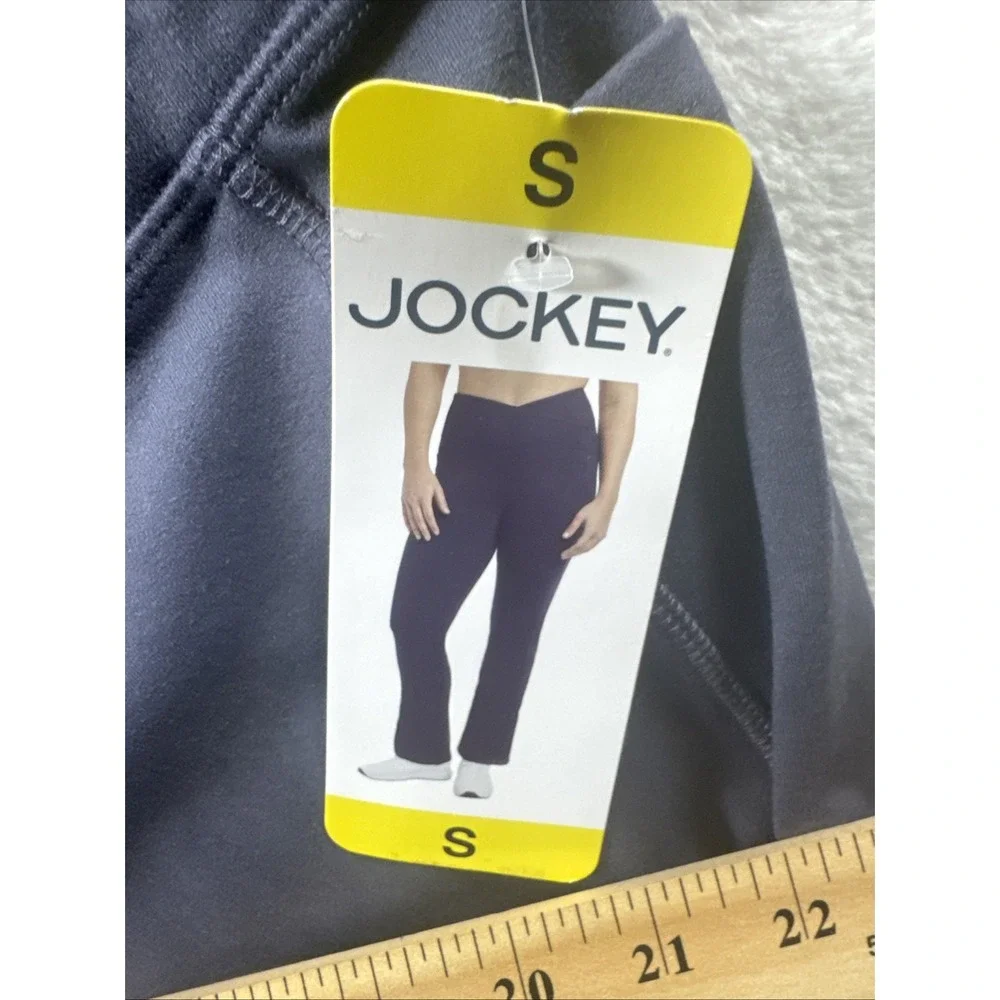 Jockey Crosswaist High Rise Yoga Pants, Women's Portland Plum Size Small - Picture 4 of 9